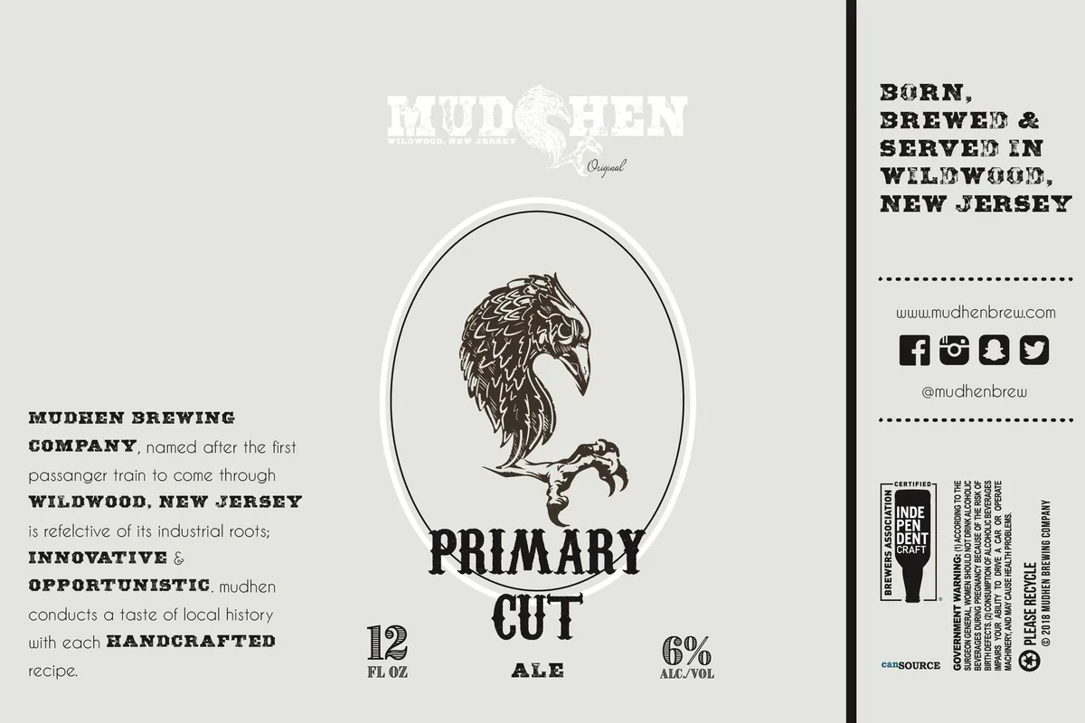Primary Cut label art — PRIMARY CUT