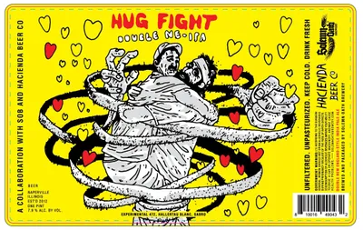 Hug Fight label