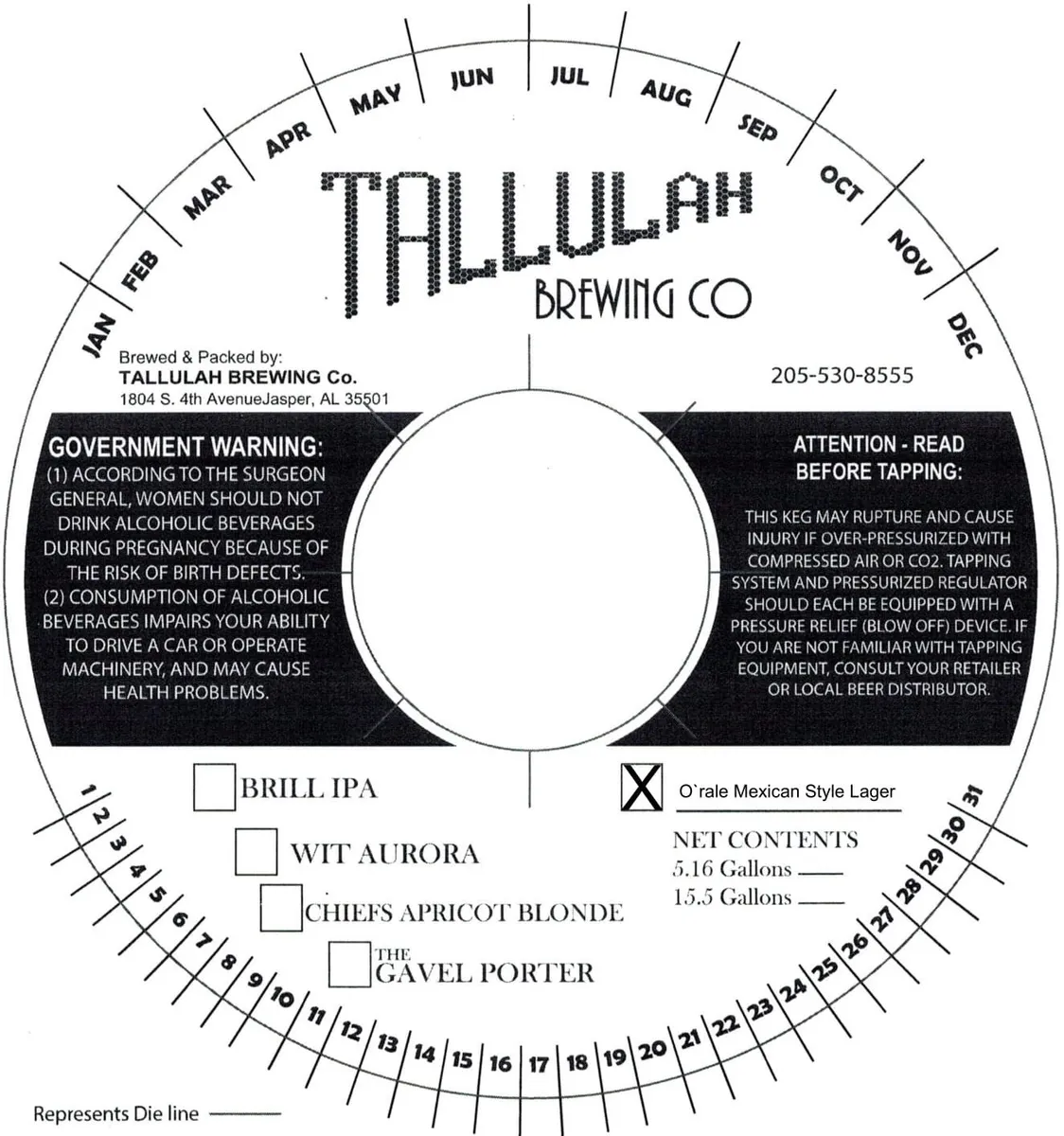 O'rale Mexican Style Lager — full label as filed with TTB
