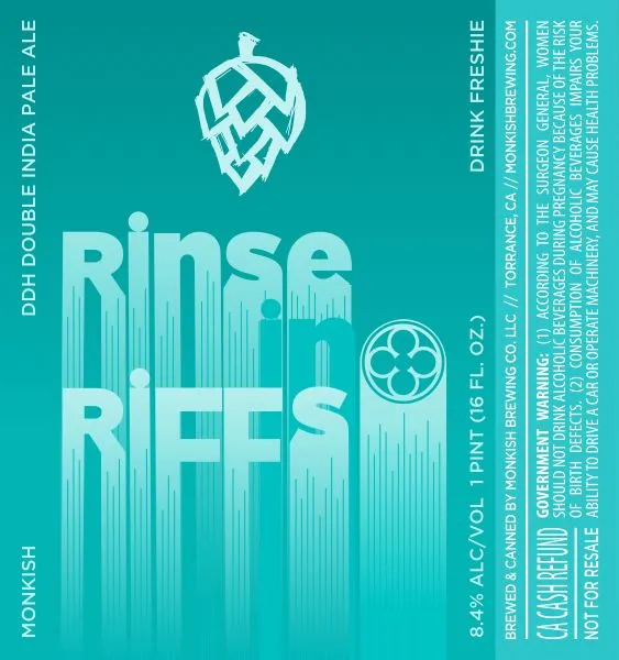 Rinse In Riffs — full label as filed with TTB