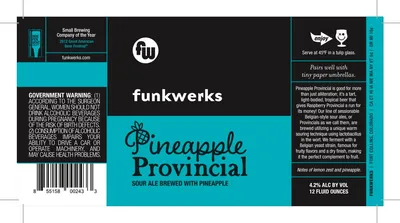 Pineapple Provincial label