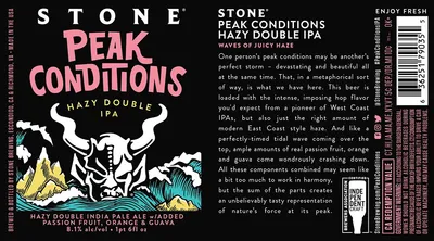 Peak Conditions label