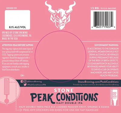 Peak Conditions label