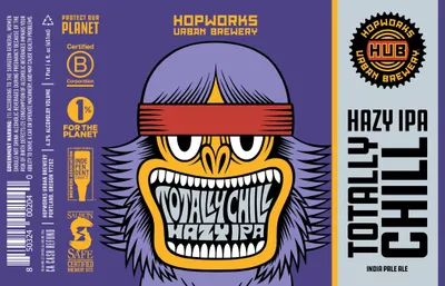 Totally Chill Hazy IPA label