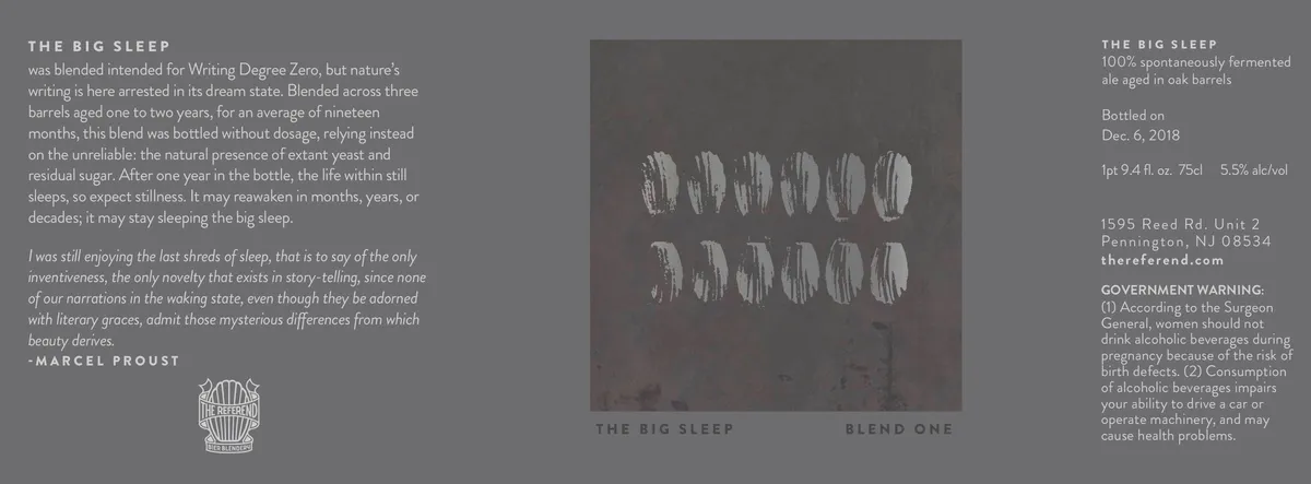 The Big Sleep label