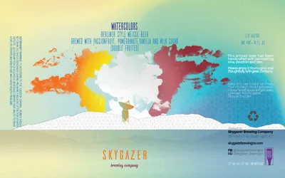 Watercolors label