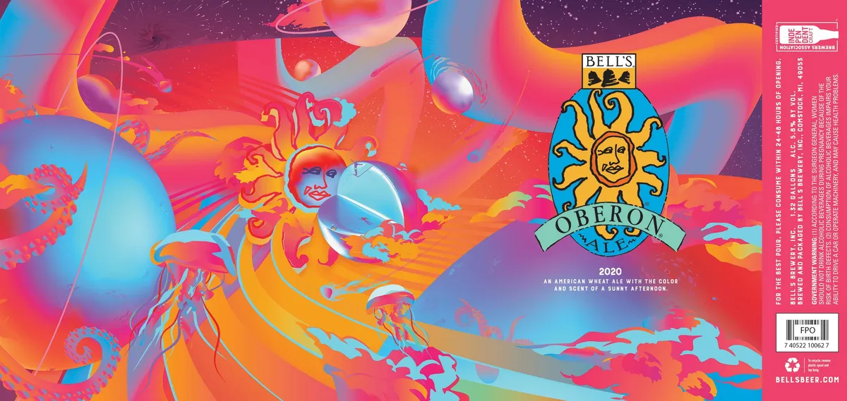 Oberon label art — BELL'S