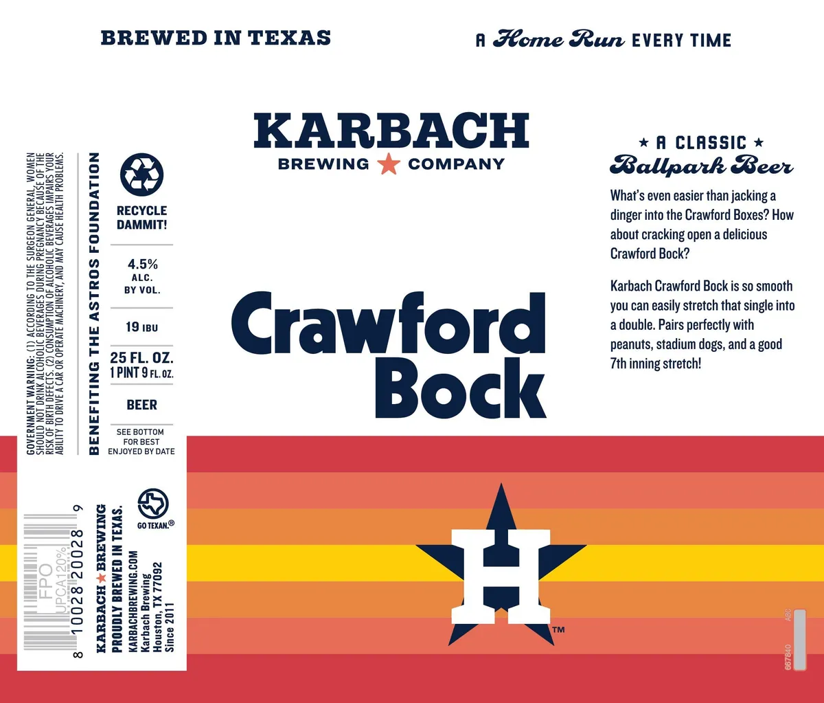 Crawford Bock — full label as filed with TTB