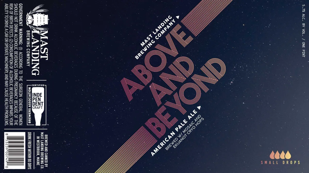 Above and Beyond — full label as filed with TTB