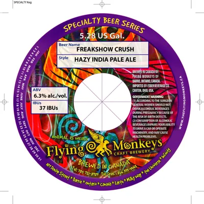 Freakshow Crush label