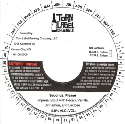 Seconds, Please label