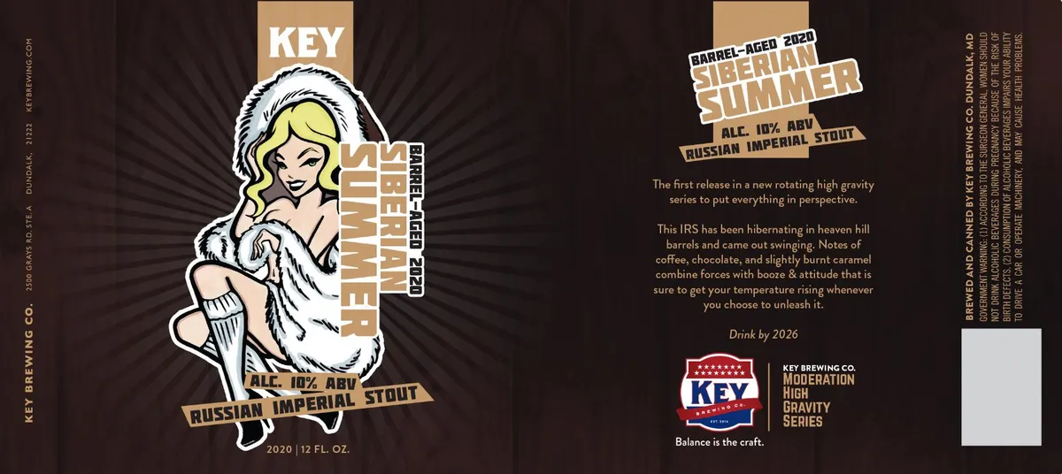 Barrel-Aged 2020 Siberian Summer label