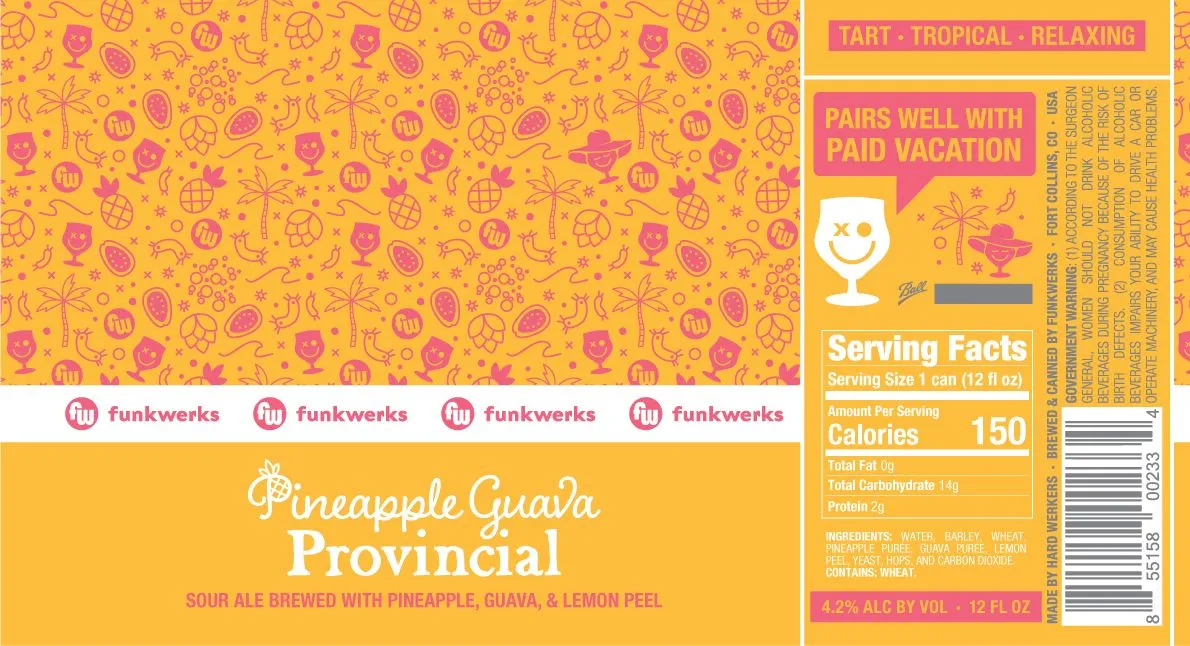 Pineapple Guava Provincial — full label as filed with TTB