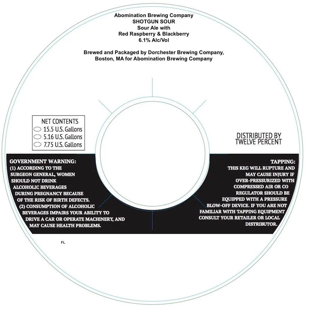 Shotgun Sour — full label as filed with TTB