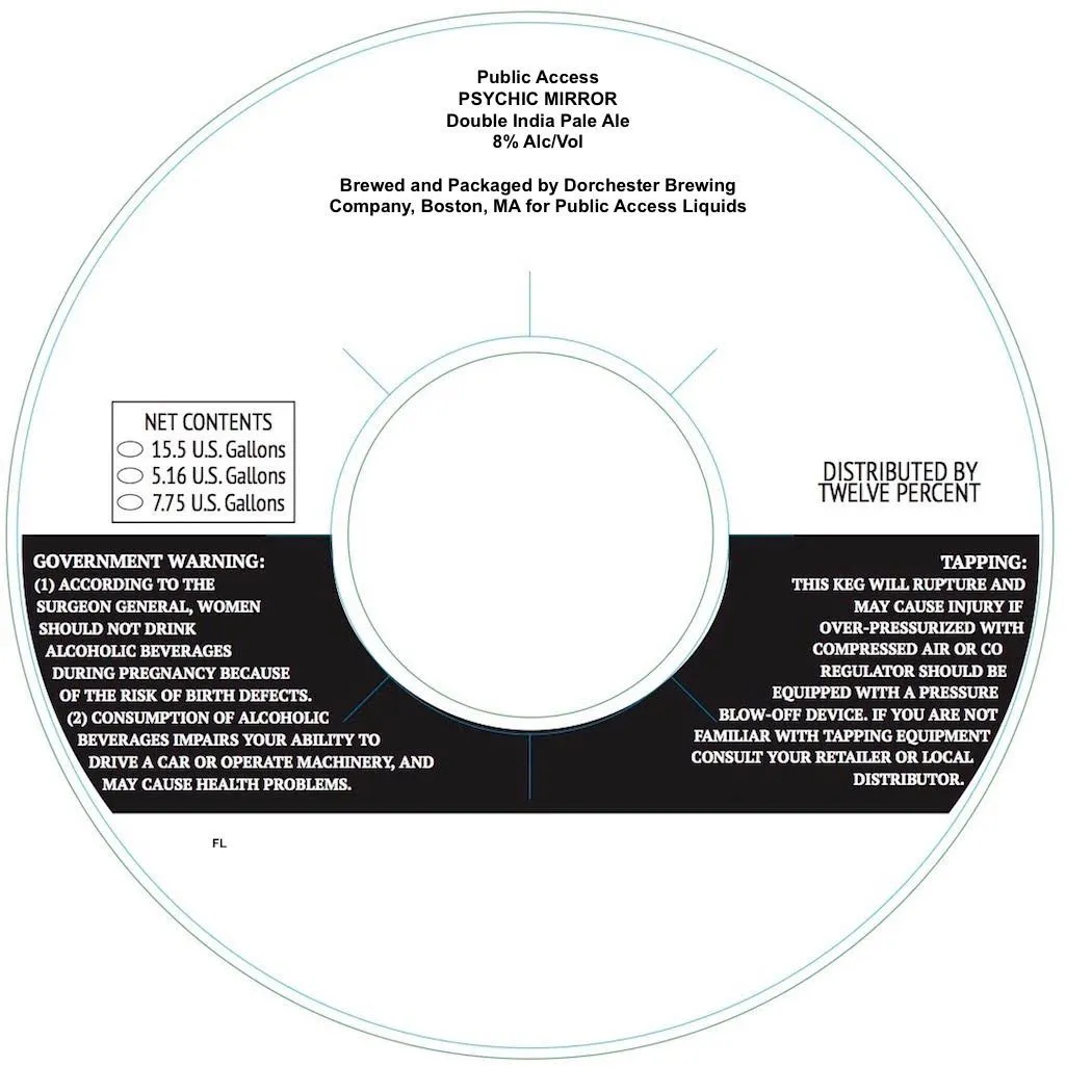 Psychic Mirror — full label as filed with TTB