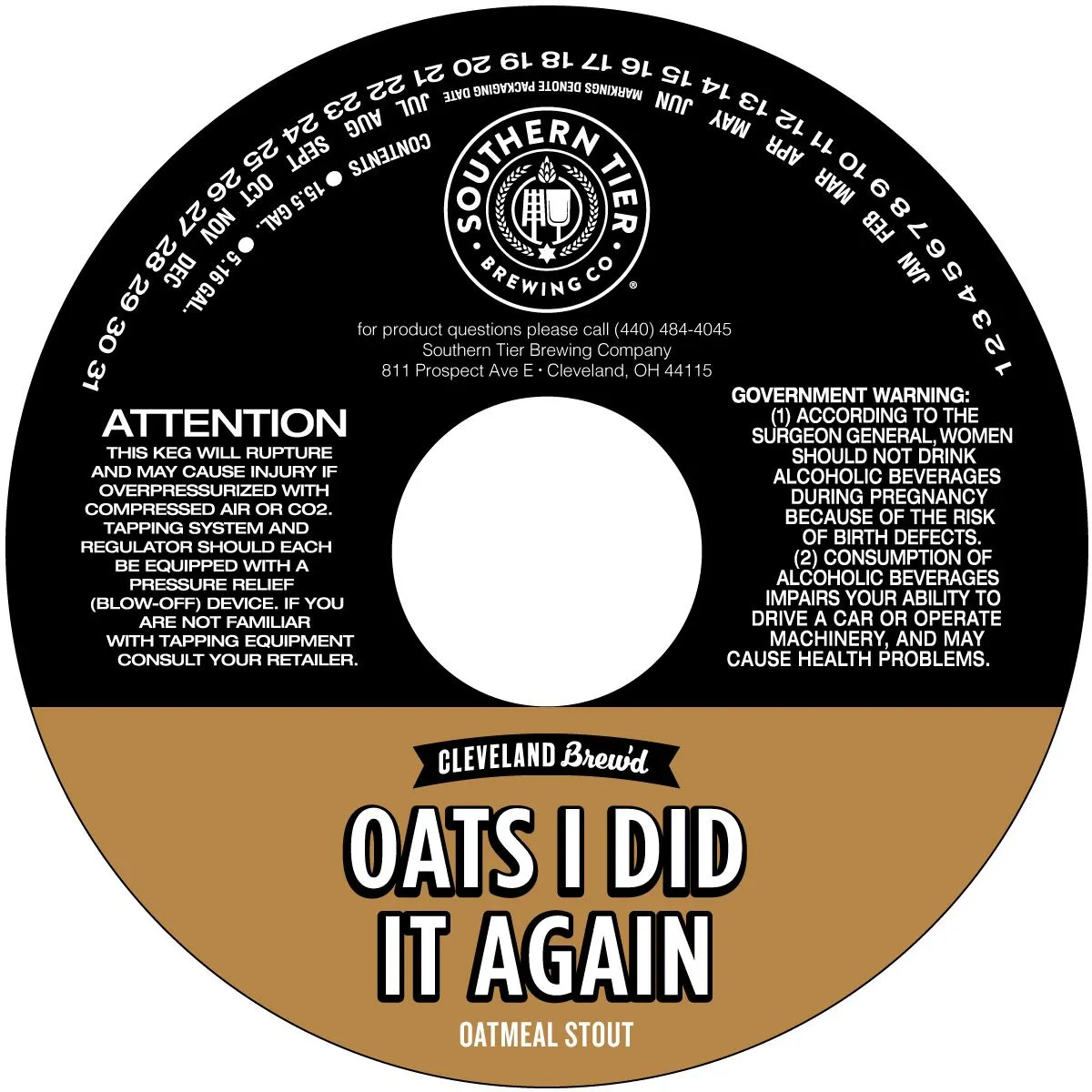 Oats I Did It Again — full label as filed with TTB
