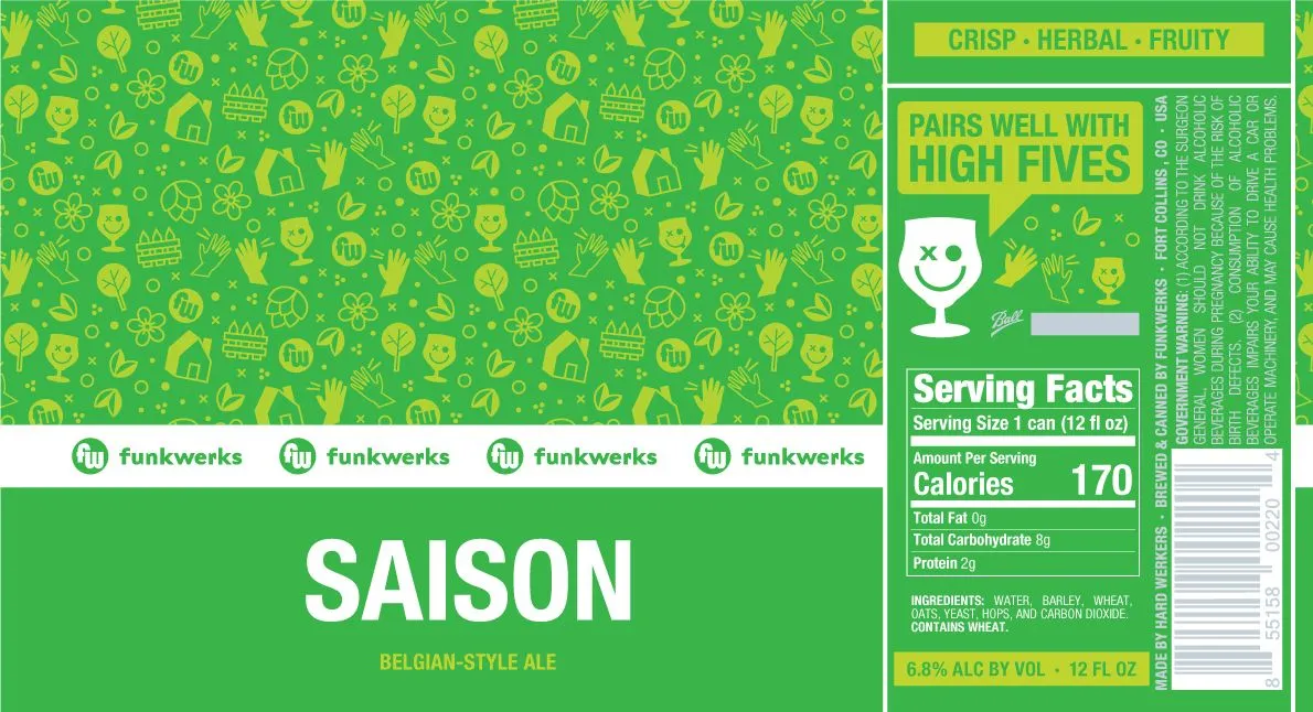 Saison — full label as filed with TTB