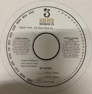 Silk Road Wheat Ale label