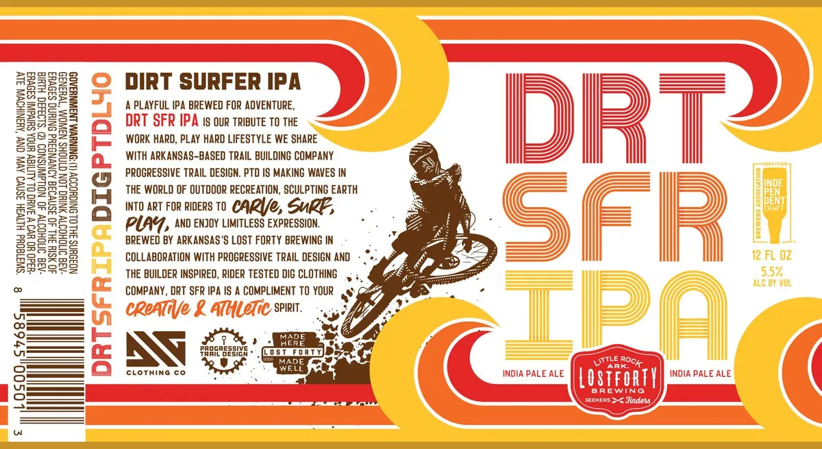 Dirt Surfer IPA label