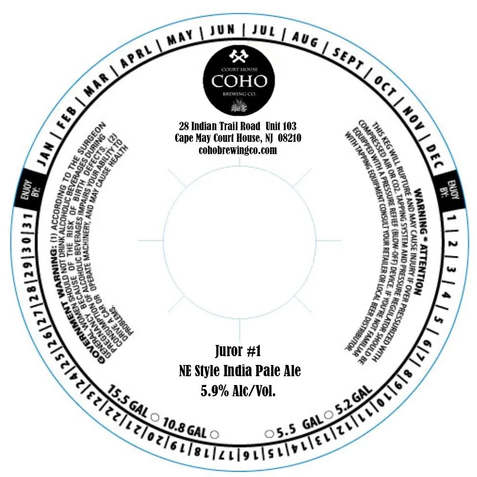 Juror #1 — full label as filed with TTB