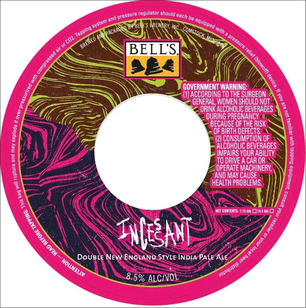 Incessant — full label as filed with TTB