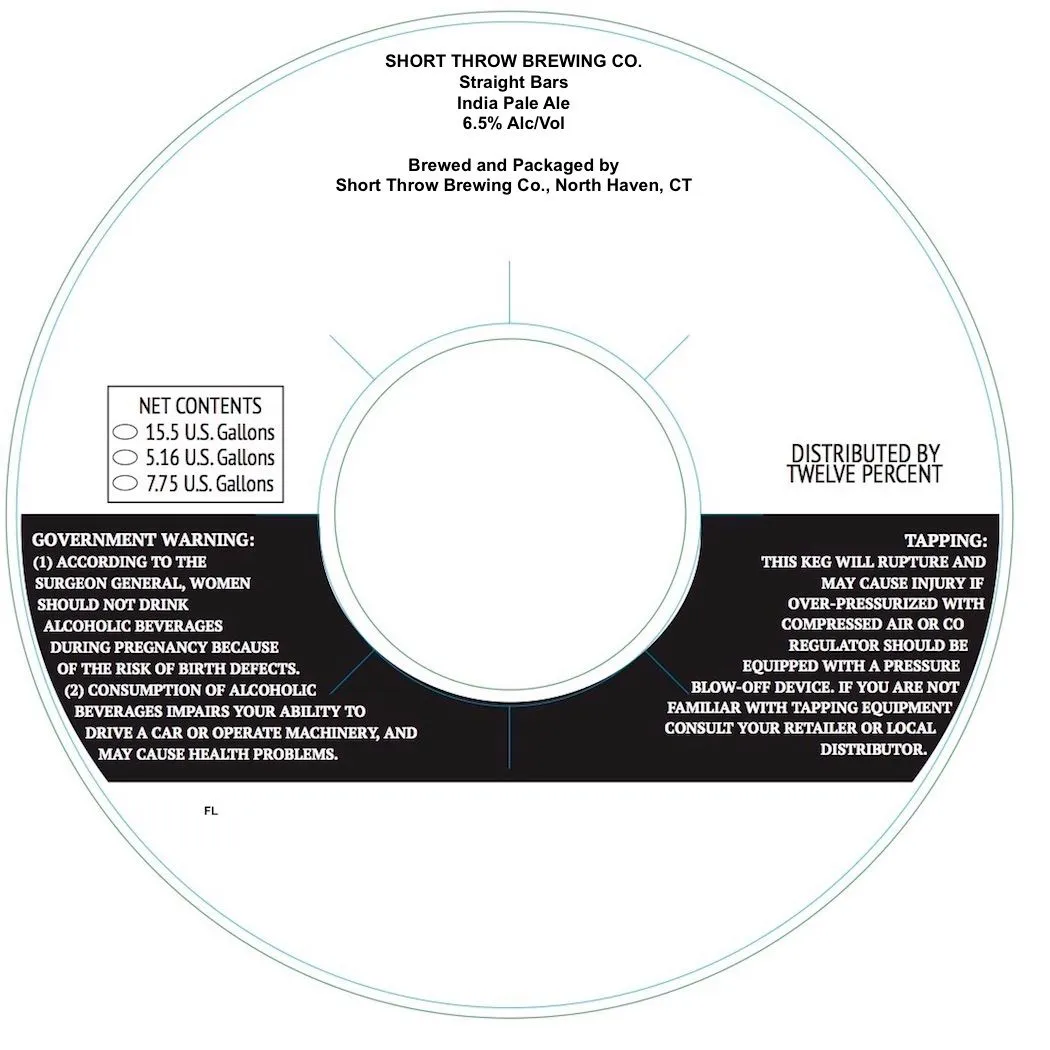 Straight Bars — full label as filed with TTB