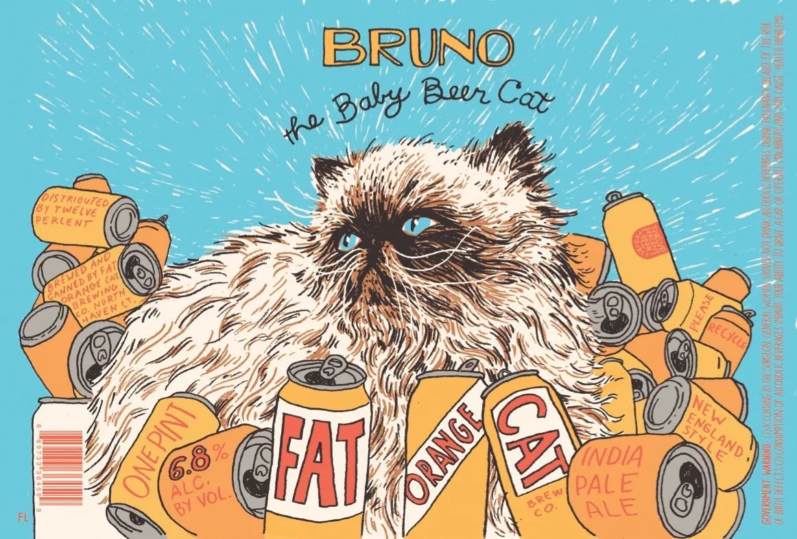Bruno the Baby Beer Cat — full label as filed with TTB