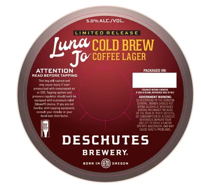 Luna Jo Cold Brew Coffee Lager label