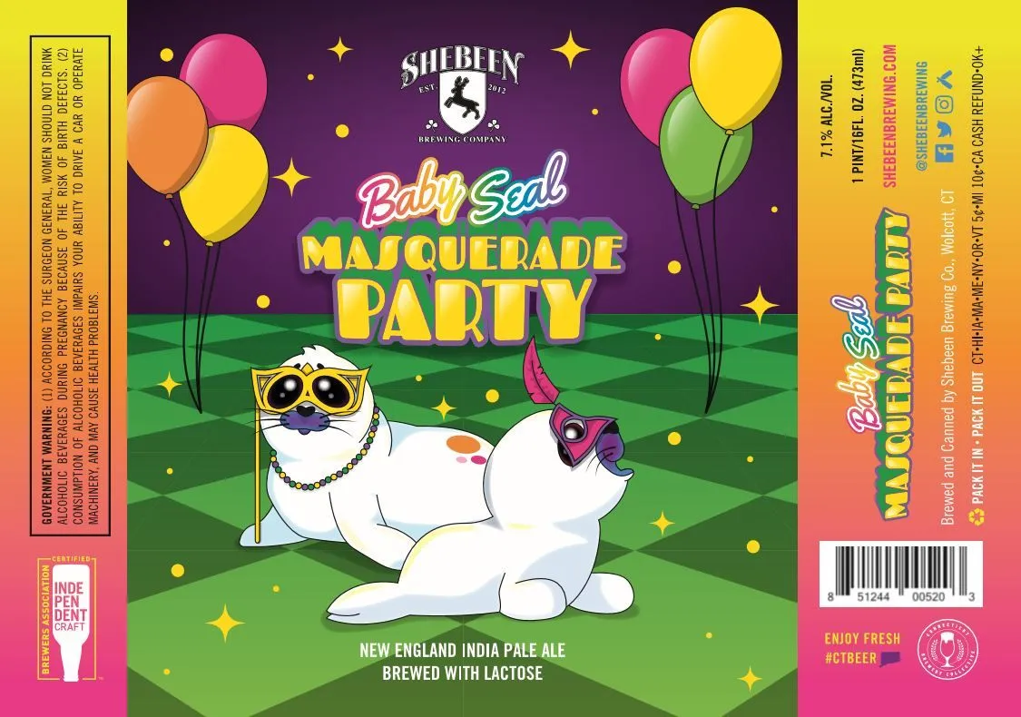 Baby Seal Masquerade Party — full label as filed with TTB