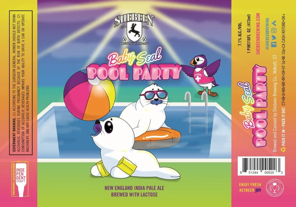 Baby Seal Pool Party — full label as filed with TTB