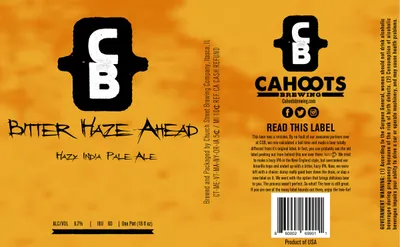 Bitter Haze Ahead label