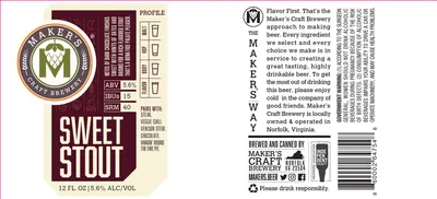 Sweet Stout label