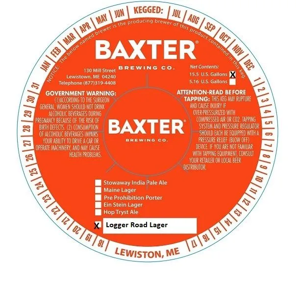 Logger Road Lager — full label as filed with TTB