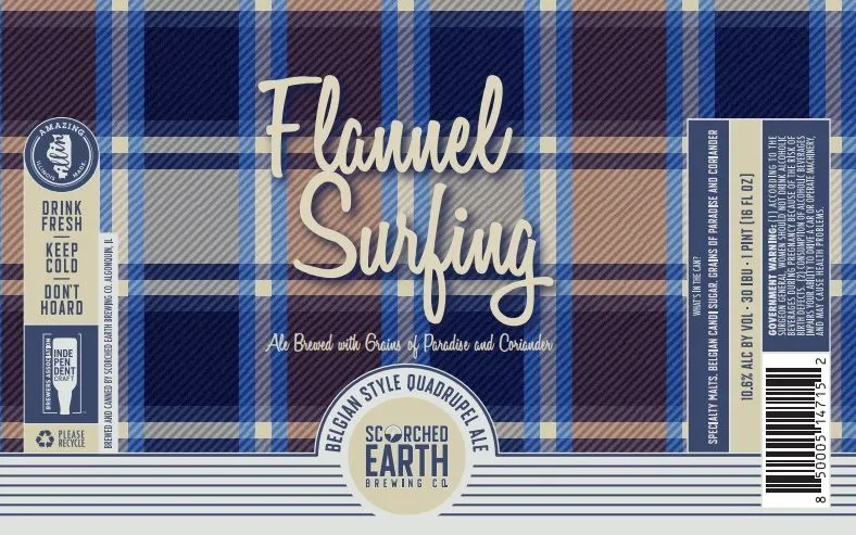 Flannel Surfing — full label as filed with TTB