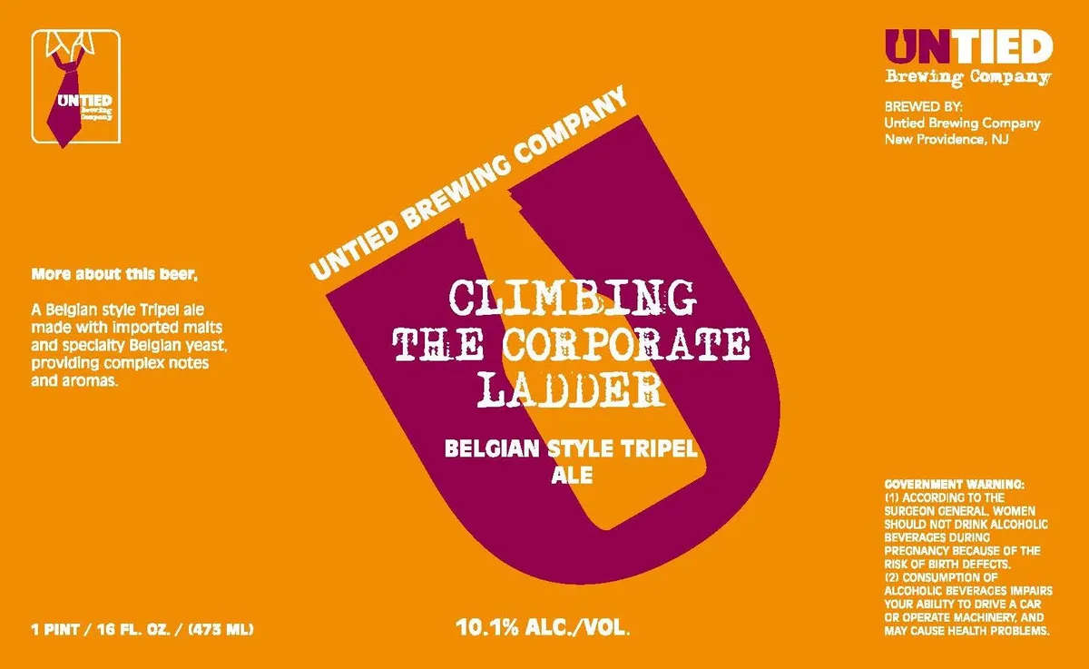 Climbing the Corporate Ladder — full label as filed with TTB