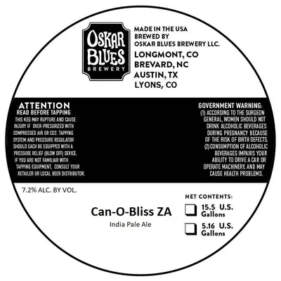 Can-O-Bliss ZA label