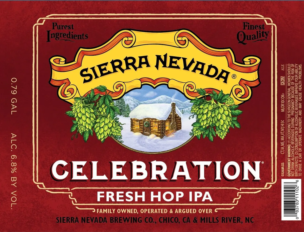 Celebration Fresh Hop IPA label art — SIERRA NEVADA