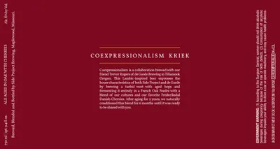 Coexpressionalism Kriek label