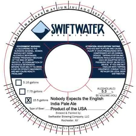 Nobody Expects the English India Pale Ale — full label as filed with TTB