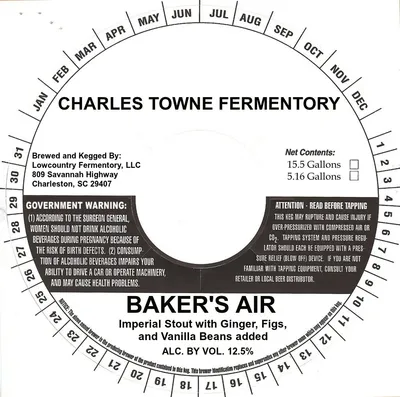 Baker's Air label