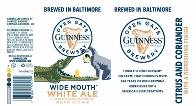 Wide Mouth White Ale label