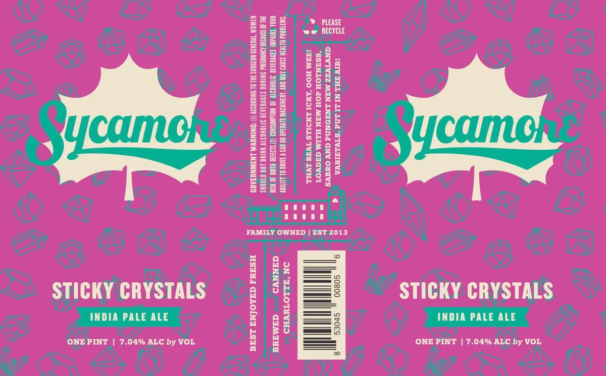 Sticky Crystals label