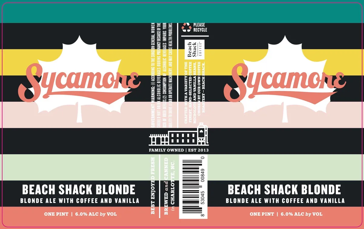 Beach Shack Blonde label