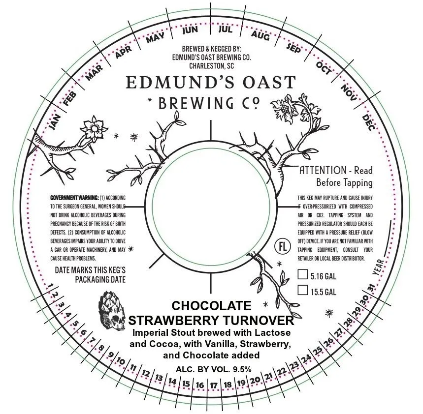 Chocolate Strawberry Turnover — full label as filed with TTB