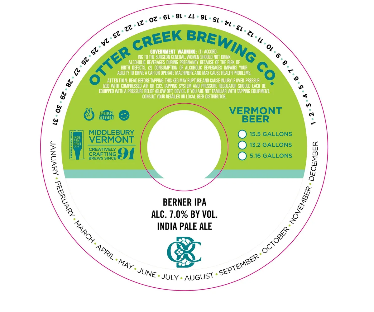 Berner IPA label art — OTTER CREEK BREWING CO.