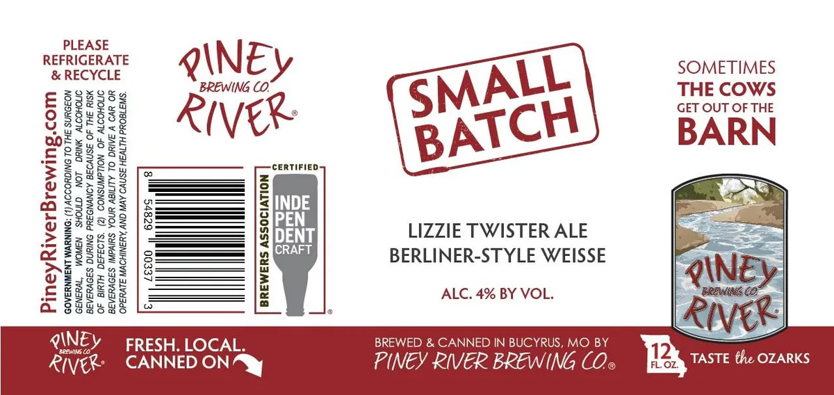 Lizzie Twister Ale — full label as filed with TTB