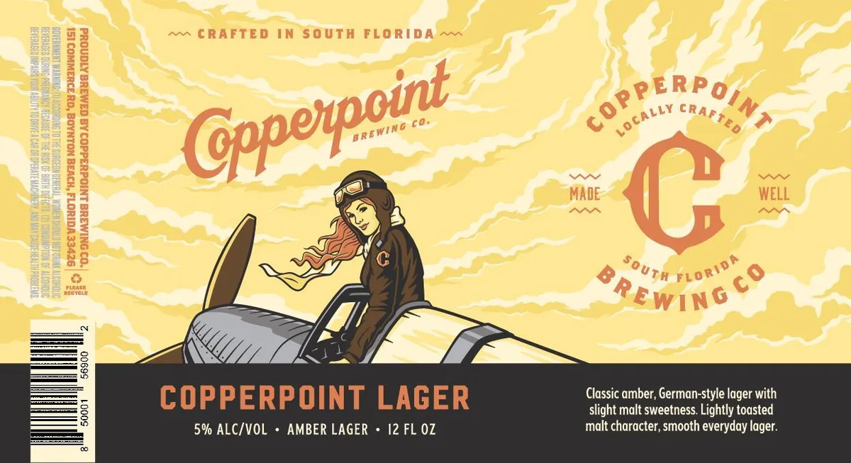 Copperpoint Lager — full label as filed with TTB