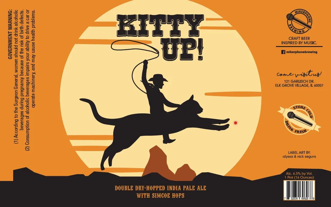 Kitty Up! — full label as filed with TTB