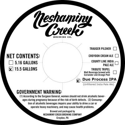 Due Process IPA label
