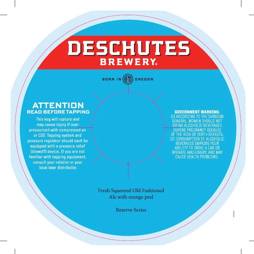 Fresh Squeezed Old Fashioned — full label as filed with TTB